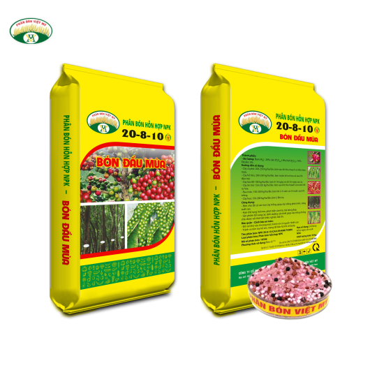 Phân Bón NPK 20-8-10 (Trộn)
